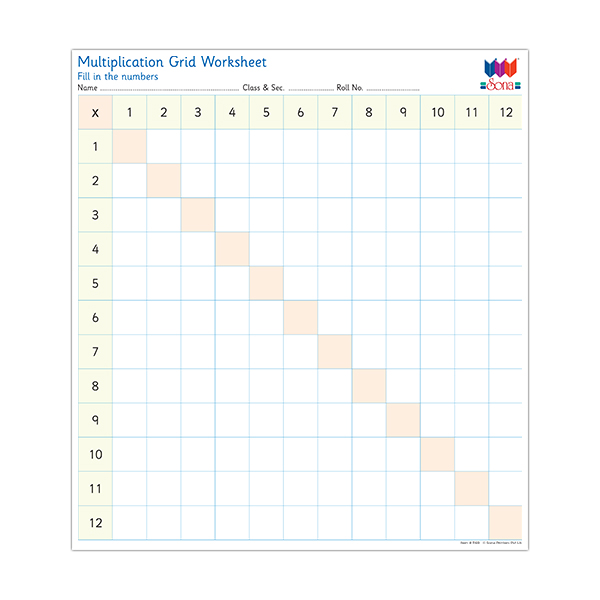 Multiplication With Grid Worksheet